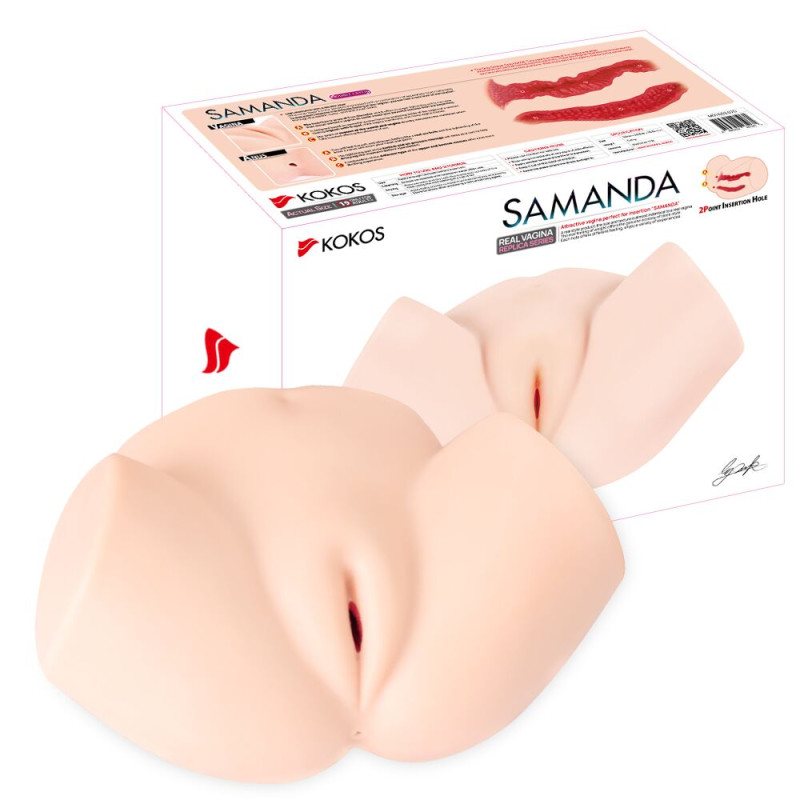 Мастурбатор-полуторс Kokos Samanda, два входа: вагина и попка Мастурбатор-полуторс Kokos Samanda, два входа: вагина и попка