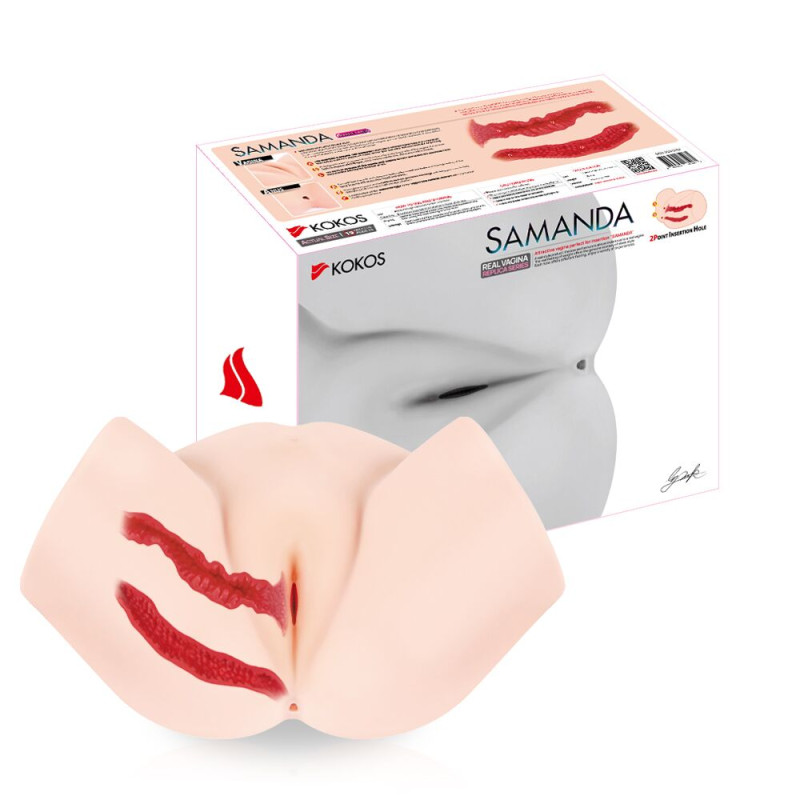 Мастурбатор-полуторс Kokos Samanda, два входа: вагина и попка Мастурбатор-полуторс Kokos Samanda, два входа: вагина и попка
