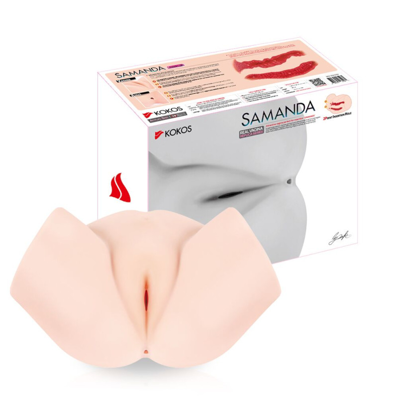 Мастурбатор-полуторс Kokos Samanda, два входа: вагина и попка Мастурбатор-полуторс Kokos Samanda, два входа: вагина и попка