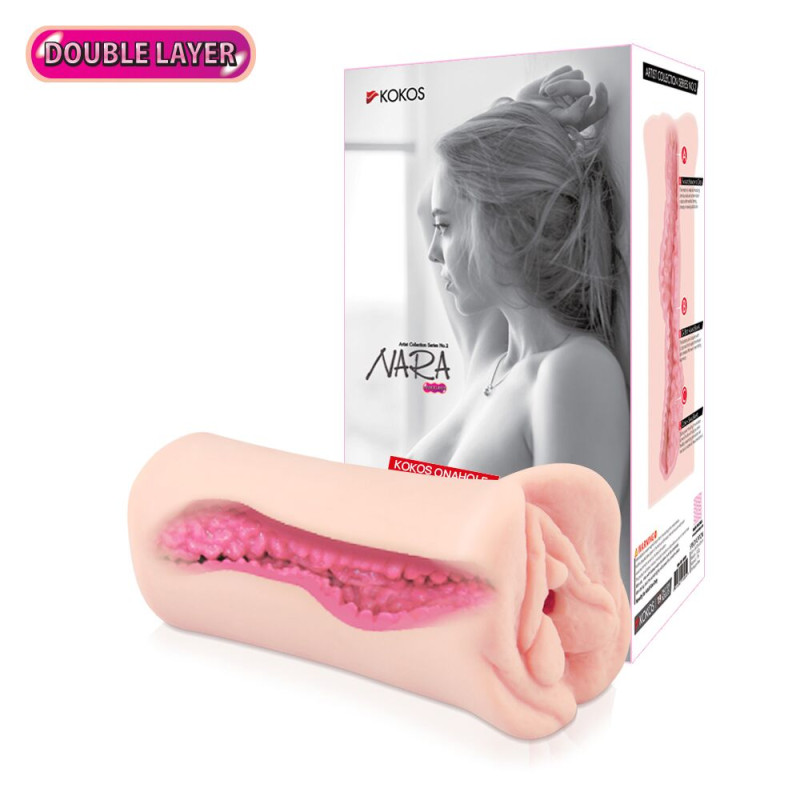 Мастурбатор-вагіна двошаровий Kokos Nara Double Layer Мастурбатор-вагіна двошаровий Kokos Nara Double Layer