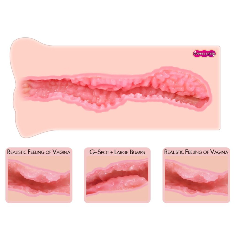 Мастурбатор-вагіна двошаровий Kokos Nara Double Layer Мастурбатор-вагіна двошаровий Kokos Nara Double Layer