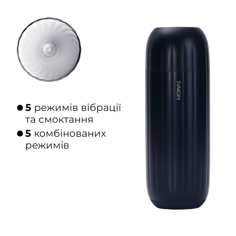 Інтерактивний смарт-мастурбатор з вібрацією та посмоктуванням Svakom Sam Neo 2 Інтерактивний смарт-мастурбатор з вібрацією та посмоктуванням Svakom Sam Neo 2