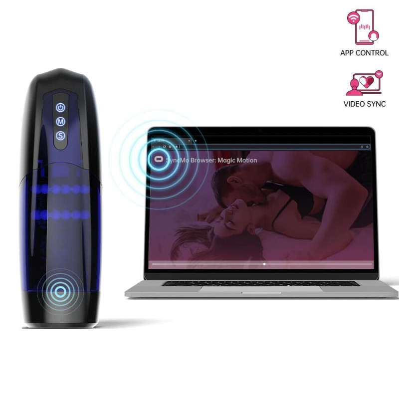 Інтерактивний смарт мастурбатор Magic Motion Xone, імітація фрикцій, 10 режимів, кнопка турбо Інтерактивний смарт мастурбатор Magic Motion Xone, імітація фрикцій, 10 режимів, кнопка турбо