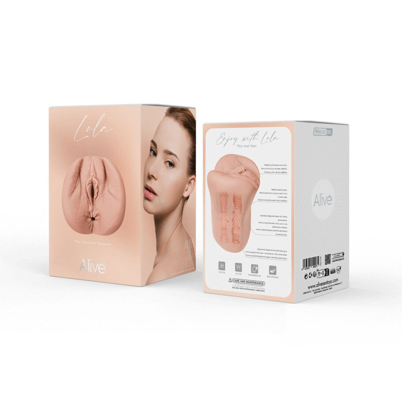 Мастурбатор-вагіна + попка Alive Lola Super Realistic Masturbator L Flesh, два канали, реалістик Мастурбатор-вагіна + попка Alive Lola Super Realistic Masturbator L Flesh, два канали, реалістик