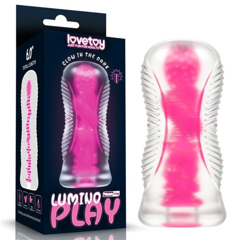 Мастурбатор LoveToy Lumino Play Masturbator Pink Glow 6"