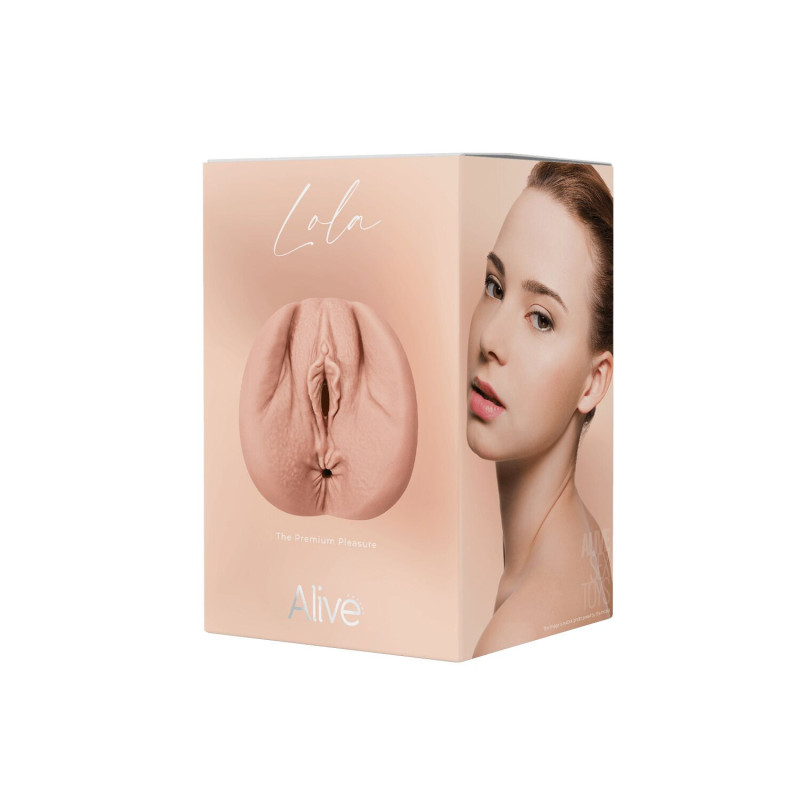 Мастурбатор-вагіна + попка Alive Lola Super Realistic Masturbator L Flesh, два канали, реалістик Мастурбатор-вагіна + попка Alive Lola Super Realistic Masturbator L Flesh, два канали, реалістик