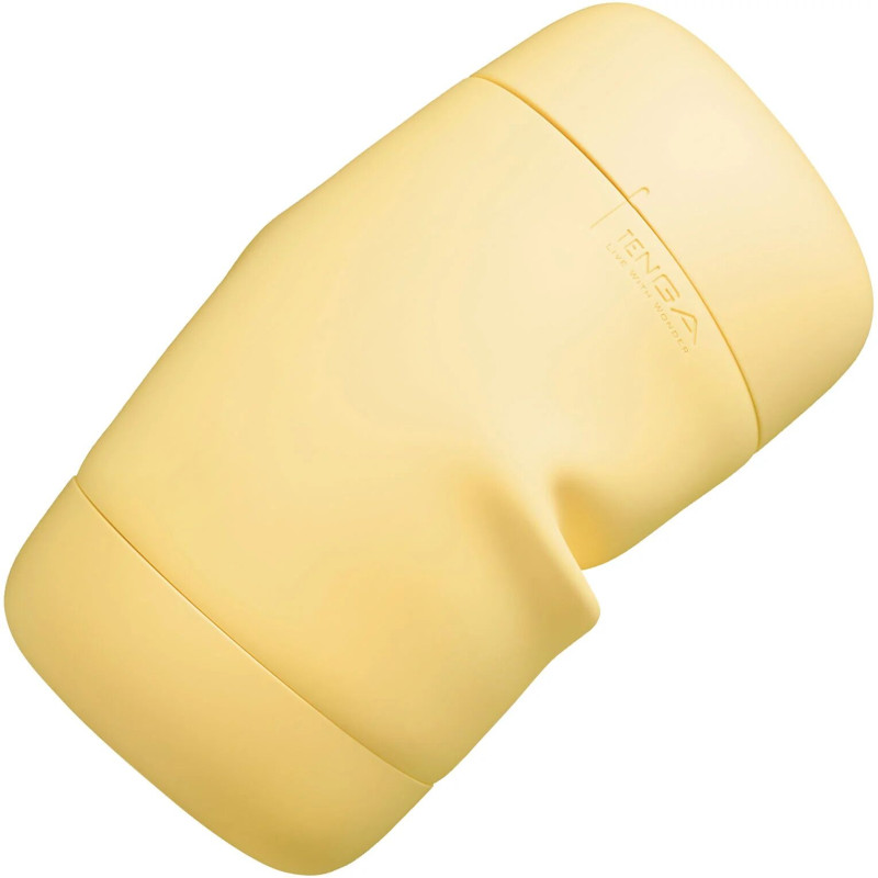 Мастурбатор TENGA PUFFY Custard Yellow, ультрамягкий материал, многоразовый, сквозной Мастурбатор TENGA PUFFY Custard Yellow, ультрамягкий материал, многоразовый, сквозной