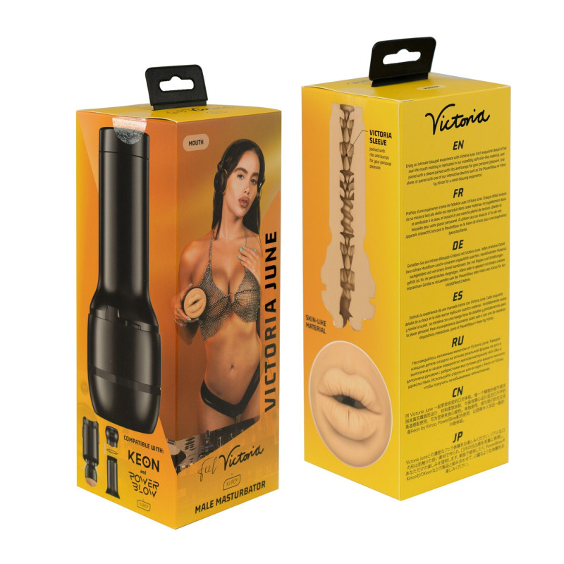 Мастурбатор Kiiroo Feel Victoria June Mouth Stroker PBC совместим с PowerBlow и Keon Мастурбатор Kiiroo Feel Victoria June Mouth Stroker PBC совместим с PowerBlow и Keon