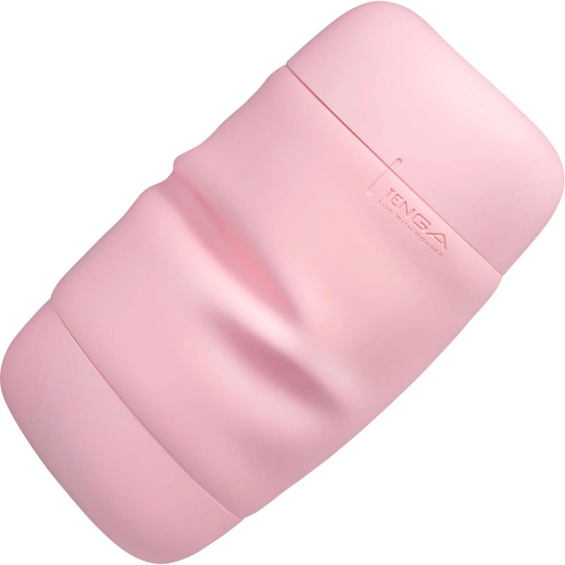 Мастурбатор TENGA PUFFY Strawberry Pink , ультрамягкий материал, многоразовый, сквозной