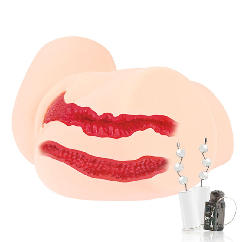 Мастурбатор-півторс Kokos Samanda 2WayPlus з функцією масажу та вібрацією, два входи: вагіна та попка Мастурбатор-півторс Kokos Samanda 2WayPlus з функцією масажу та вібрацією, два входи: вагіна та попка