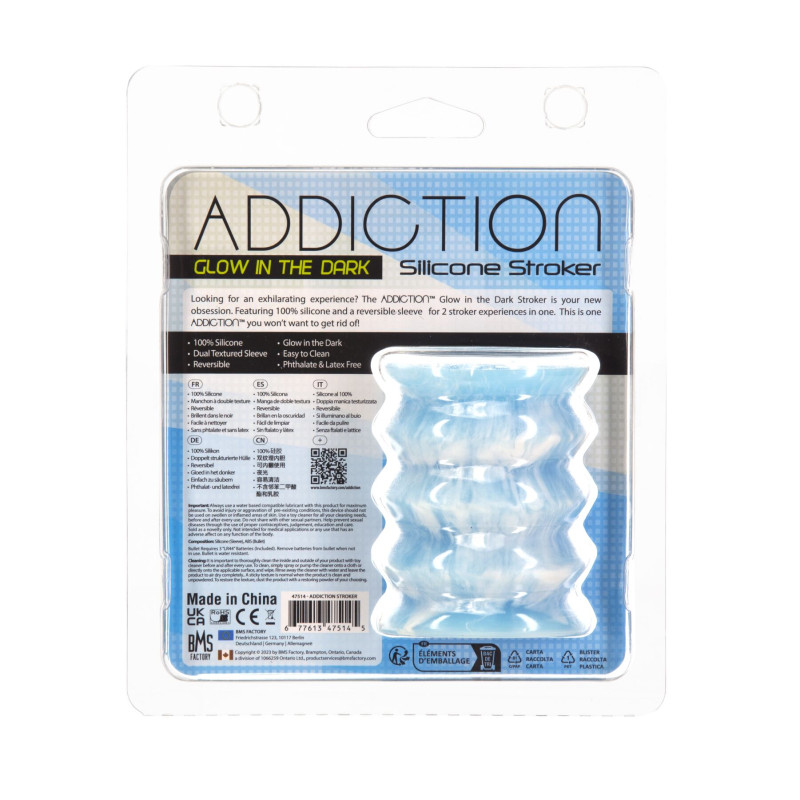 Мастурбатор ADDICTION Silicone Reversible Stroker – Glow in the Dark Мастурбатор ADDICTION Silicone Reversible Stroker – Glow in the Dark