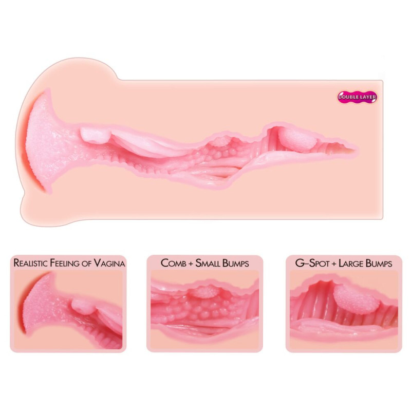 Мастурбатор-вагіна двошаровий Kokos Haru Double Layer Мастурбатор-вагіна двошаровий Kokos Haru Double Layer