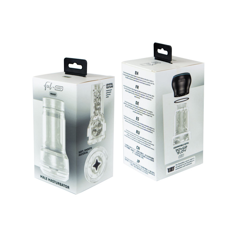 Мастурбатор Kiiroo Feel Pocket Crystal сумісний з PowerBlow Мастурбатор Kiiroo Feel Pocket Crystal сумісний з PowerBlow