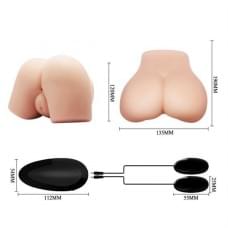 Мастурбатор Crazy Bull Realistic Skin-Like Texture Vagina and Anal