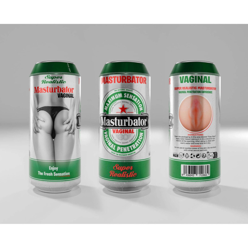 Мастурбатор-вагіна Alive Heineken Vagina II у вигляді банки пива Мастурбатор-вагіна Alive Heineken Vagina II у вигляді банки пива