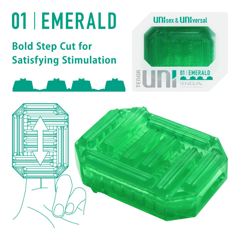 Стимулятор для ерогенних зон Tenga UNI Emerald Стимулятор для ерогенних зон Tenga UNI Emerald