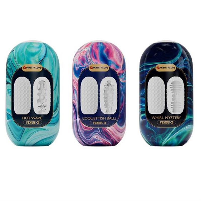 Набор мастурбаторов Pretty Love Venus-X Egg Set, 15 шт.