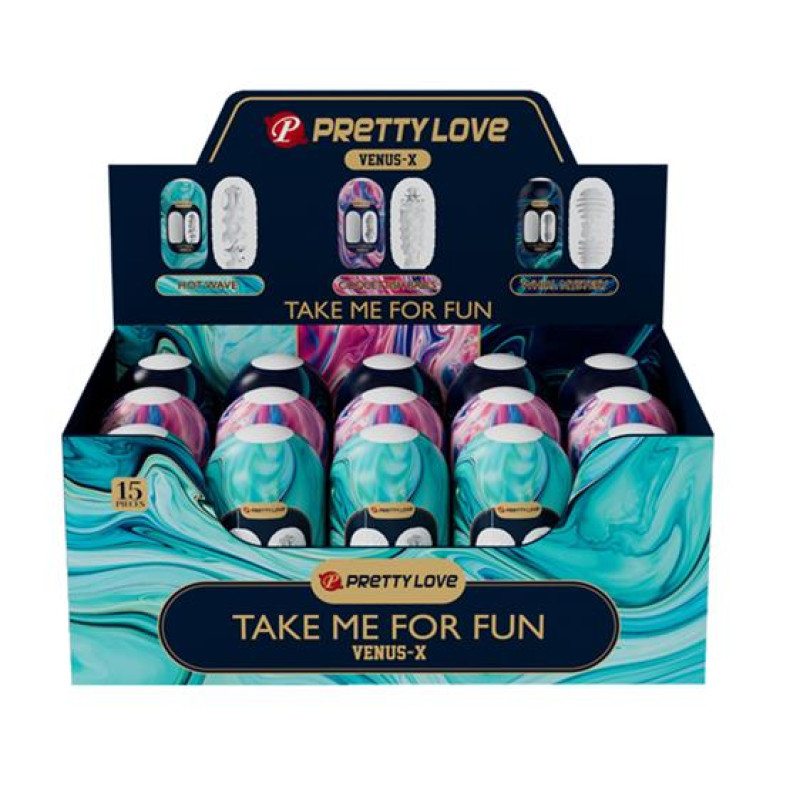 Набор мастурбаторов Pretty Love Venus-X Egg Set, 15 шт.