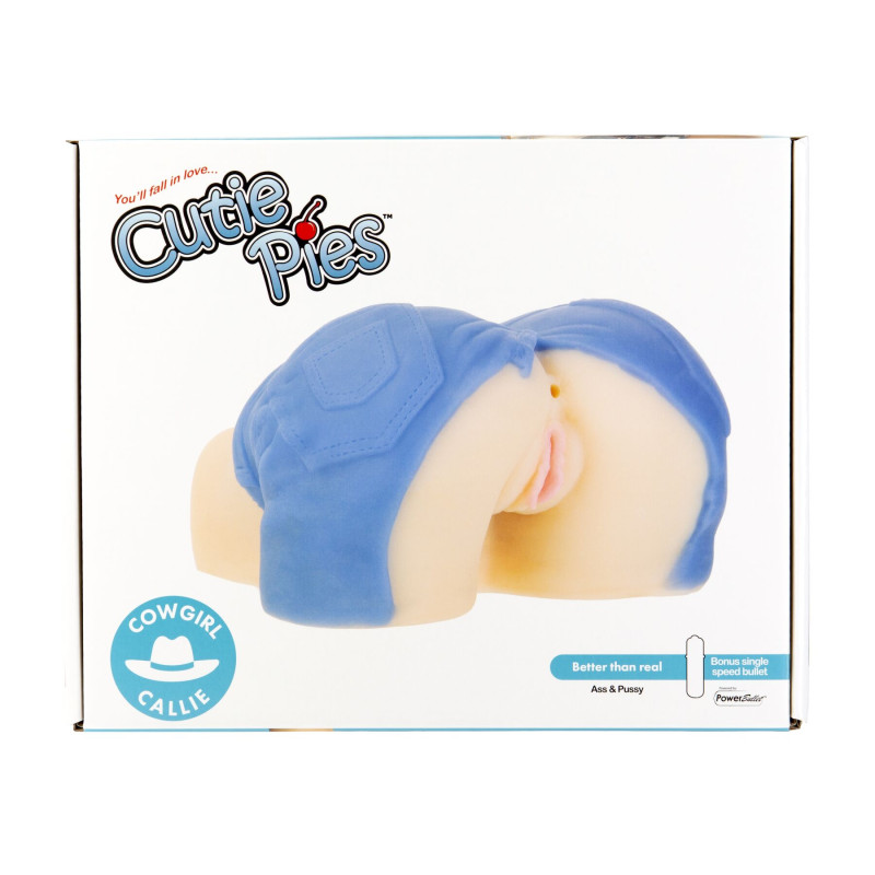 Мастурбатор-вагіна та попка Cutie Pies Cowgirl Callie Vagina&Ass Masturbator, віброкуля в подарунок Мастурбатор-вагіна та попка Cutie Pies Cowgirl Callie Vagina&Ass Masturbator, віброкуля в подарунок
