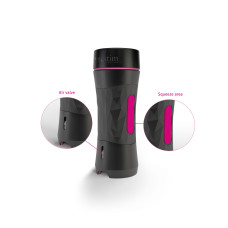 Мастурбатор-вагина Mystim O(h) PUSH ME Vagina, можно сжимать и регулировать вакуум