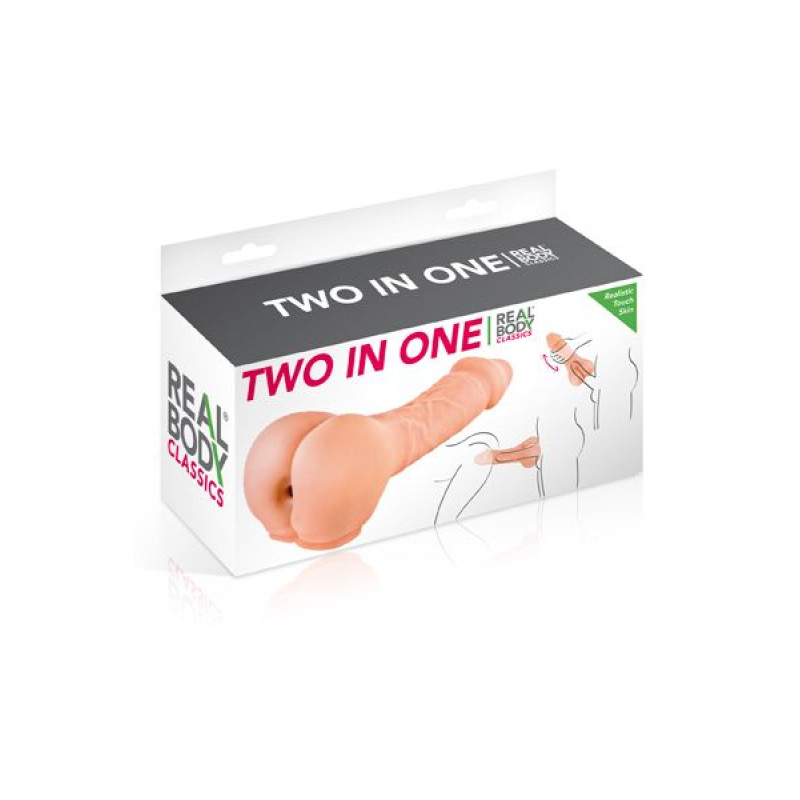 Насадка на член мастурбатор Real Body Two In One Насадка на член мастурбатор Real Body Two In One