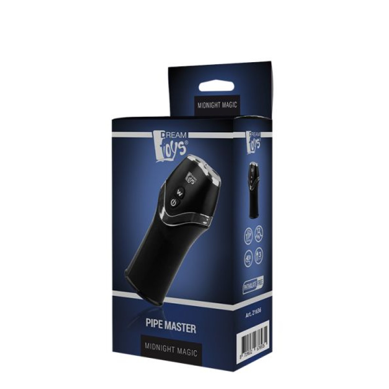 Мастурбатор с вибрацией Dreamtoys Midnight Magic Pipe Master