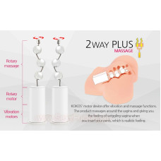 Мастурбатор Kokos Alice с вибрацией, ротацией и голосом