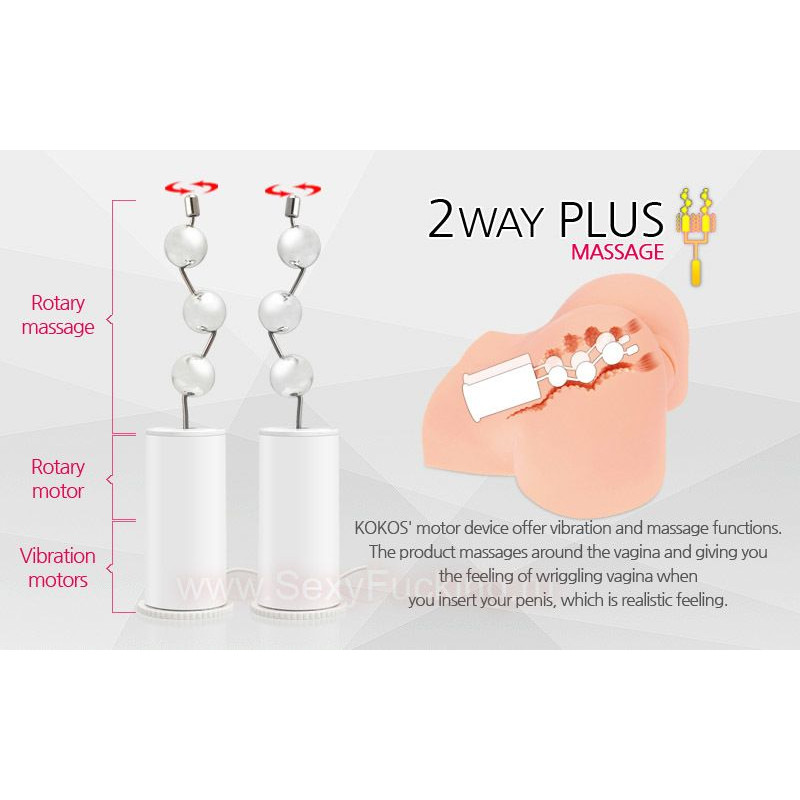 Мастурбатор Kokos Alice с вибрацией, ротацией и голосом