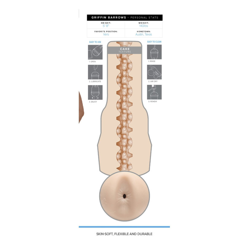 Мастурбатор-дупка Fleshjack Boys: Griffin Barrows Cake Мастурбатор-дупка Fleshjack Boys: Griffin Barrows Cake
