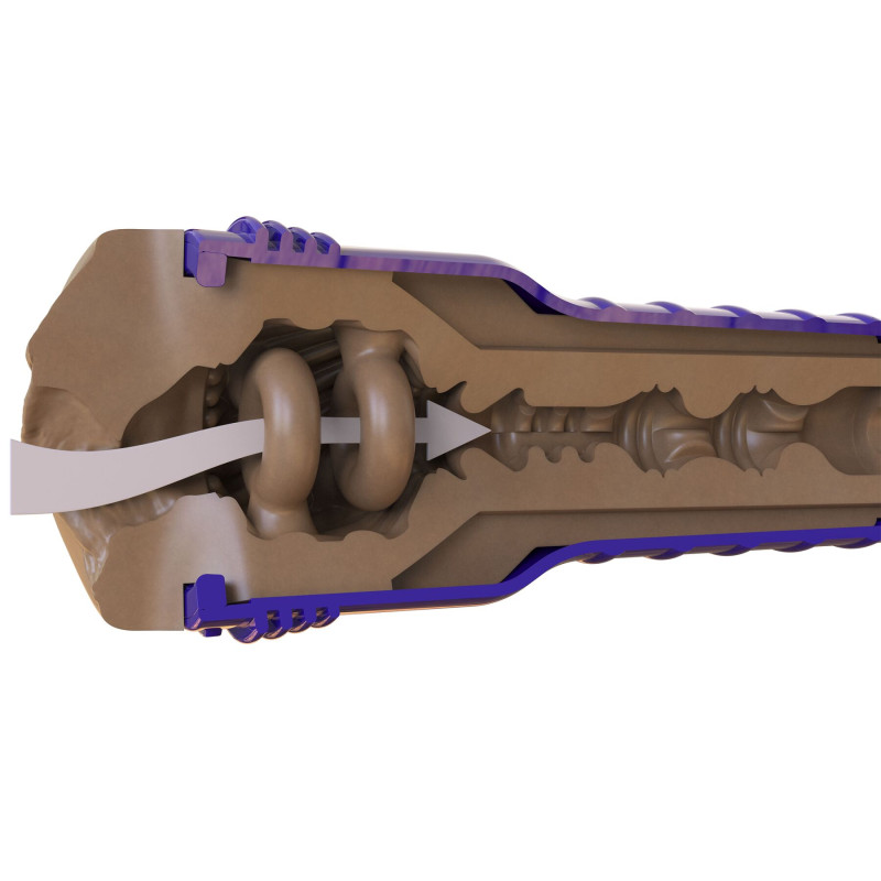 Мастурбатор-вагіна Fleshlight Boost Bang Medium Dark Flesh, плаваючі кільця Turbo Tech Мастурбатор-вагіна Fleshlight Boost Bang Medium Dark Flesh, плаваючі кільця Turbo Tech