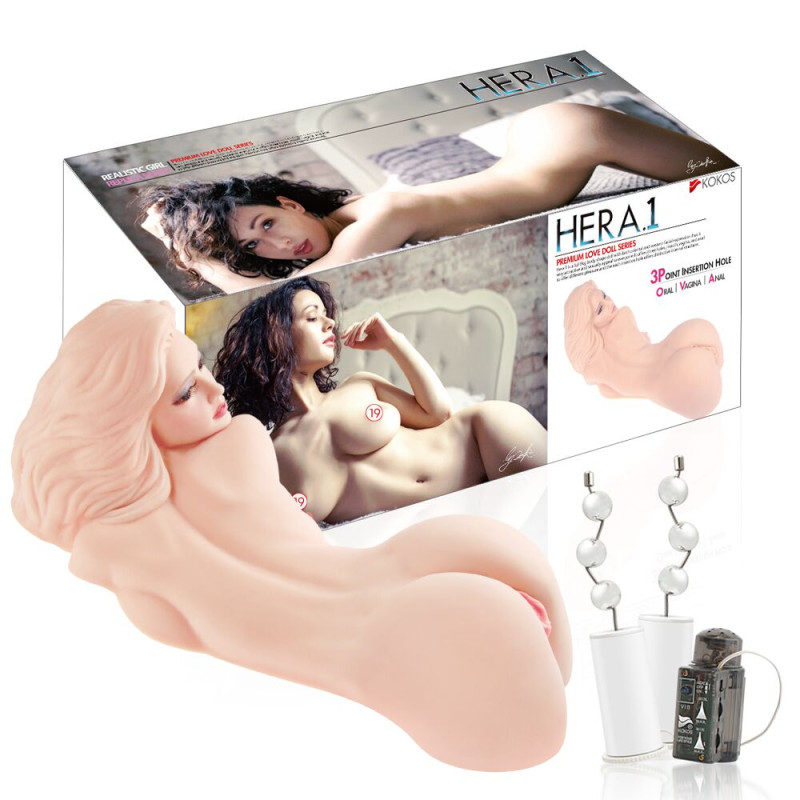 Мастурбатор Kokos Hera 1 2WayPlus з функцією масажу та вібрацією Мастурбатор Kokos Hera 1 2WayPlus з функцією масажу та вібрацією