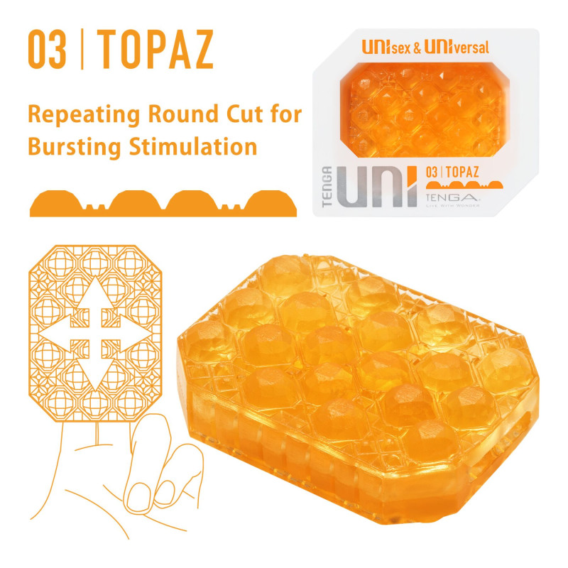 Стимулятор для ерогенних зон Tenga UNI Topaz Стимулятор для ерогенних зон Tenga UNI Topaz