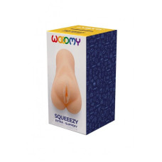 Мастурбатор-вагина Wooomy Squeeezy Masturbator Vagina, мягкие открытые губы, 13,2х5,4 см