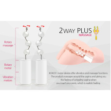 Мастурбатор Kokos Hera Hip Real Deluxe з вібрацією