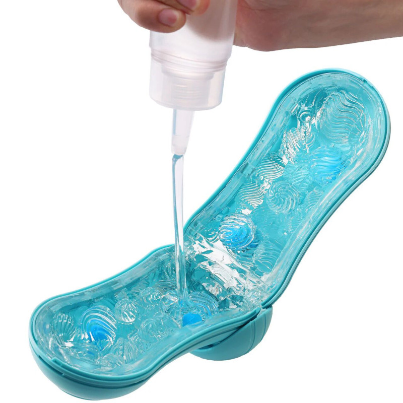 Мастурбатор Tenga Flip Orb — Ocean Blue, з можливістю зміни тиску та стимулювальними кульками всередині Мастурбатор Tenga Flip Orb — Ocean Blue, з можливістю зміни тиску та стимулювальними кульками всередині