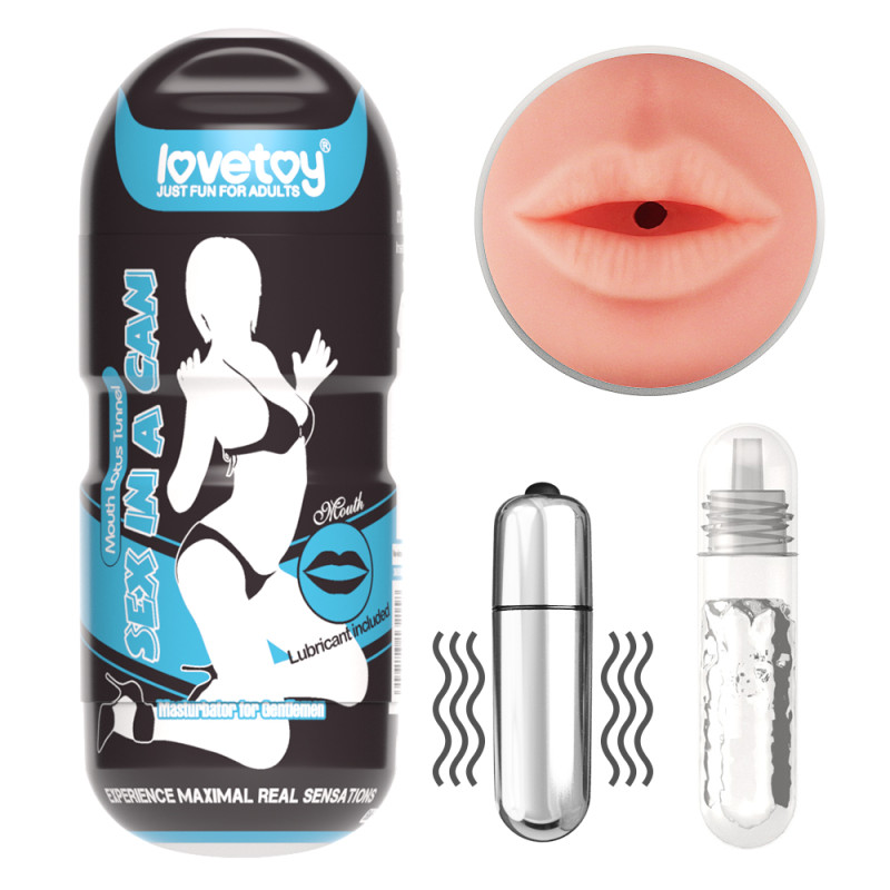 Мастурбатор LoveToy Sex In A Can Mouth Stamina Tunnel Vibrating Мастурбатор LoveToy Sex In A Can Mouth Stamina Tunnel Vibrating