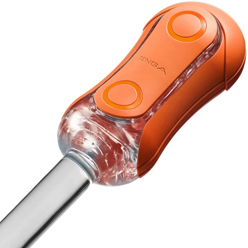 Мастурбатор Tenga Flip Orb — Sunset Orange, с изменяемым сжатием, со стимулирующими шариками внутри