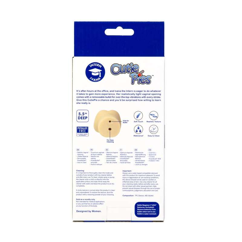 Мастурбатор-вагина Cutie Pies Intern Ivana Vagina Masturbator, вибропуля в подарок Мастурбатор-вагина Cutie Pies Intern Ivana Vagina Masturbator, вибропуля в подарок