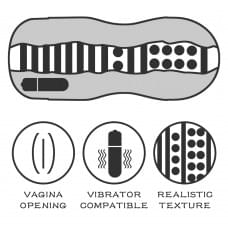 Мастурбатор LoveToy Sex In A Can Vibrating Vagina Tunnel