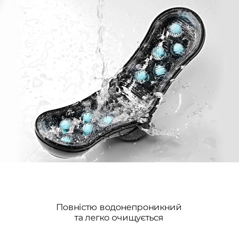 Мастурбатор Tenga Flip Orb Strong — Blue Rush, з можливістю зміни тиску та стимулювальними кульками Мастурбатор Tenga Flip Orb Strong — Blue Rush, з можливістю зміни тиску та стимулювальними кульками