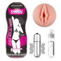 Мастурбатор LoveToy Sex In A Can Vibrating Vagina Tunnel