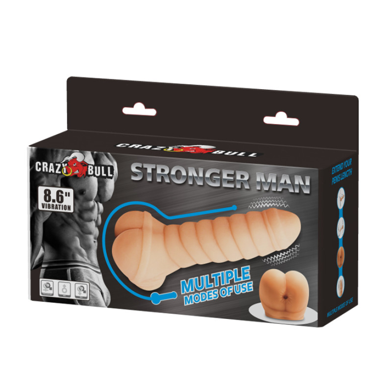 Мастурбатор Crazy Bull Stronger Man Vibration 8.6" Мастурбатор Crazy Bull Stronger Man Vibration 8.6"
