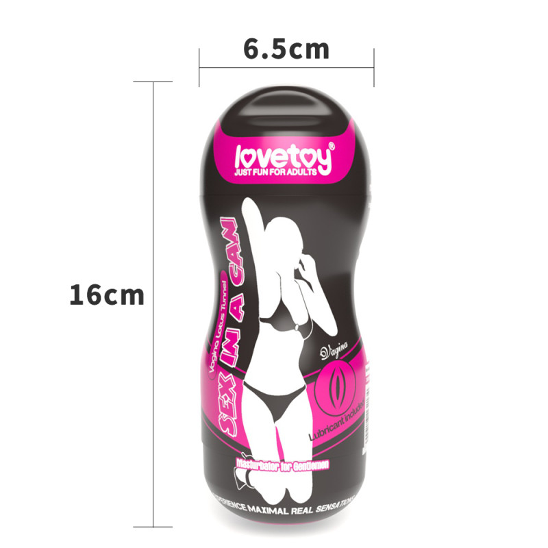 Мастурбатор LoveToy Sex In A Can Vibrating Vagina Tunnel Мастурбатор LoveToy Sex In A Can Vibrating Vagina Tunnel