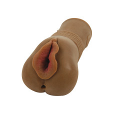 Мастурбатор Topco Sales CyberSkin® CyberStroker Pussy and Ass Шоколадный