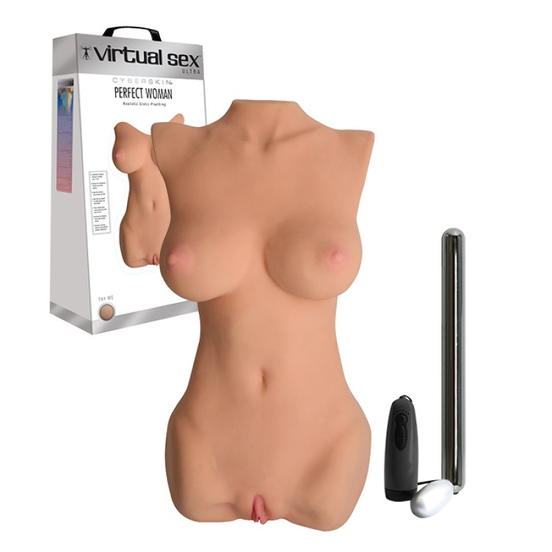 Мастурбатор реалистичный женский торс Topco Sales CyberSkin® Virtual Sex™ Ultra Perfect Woman Realistic