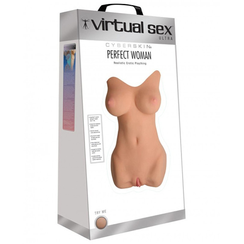 Мастурбатор реалистичный женский торс Topco Sales CyberSkin® Virtual Sex™ Ultra Perfect Woman Realistic