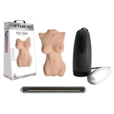 Мастурбатор реалістичний жіночий торс Topco Sales CyberSkin Virtual Sex Ultra Perfect Woman Realistic