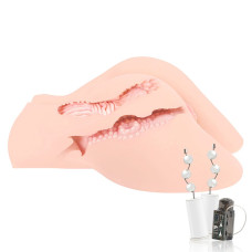 Мастурбатор-попка Kokos Big Hip Hera 2WayPlus с вибрацией и массажем, два входа: вагина и попка