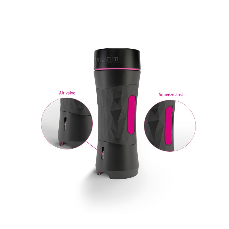Мастурбатор-попка Mystim O(h) PUSH ME Anus, можна стискати та регулювати вакуум Мастурбатор-попка Mystim O(h) PUSH ME Anus, можна стискати та регулювати вакуум