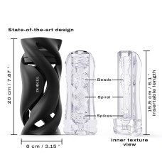 Мастурбатор Dorcel DEEP BLOW BLACK, двойное использование